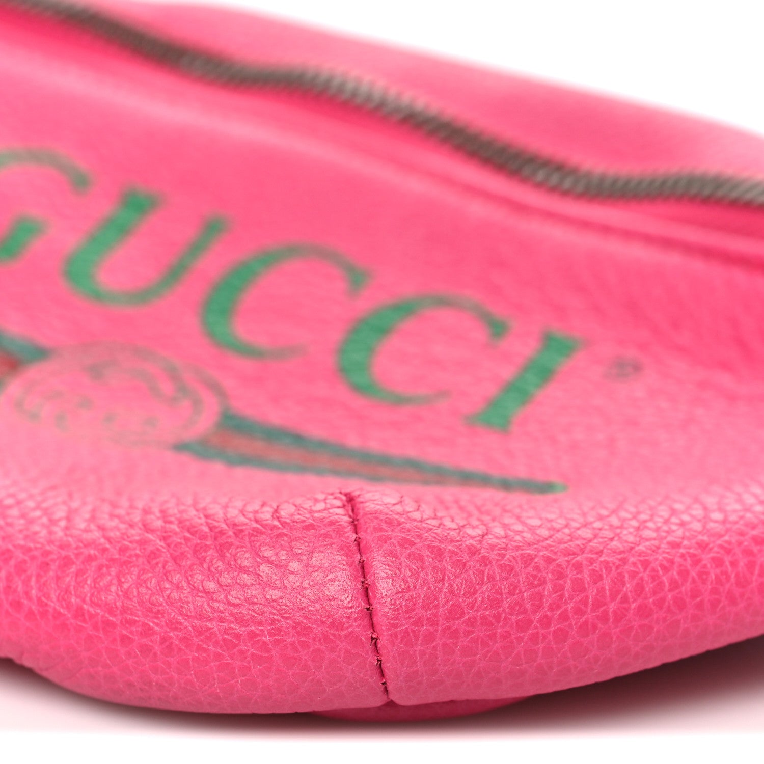 Gucci Grained Calfskin Small Logo Belt Bag Box Pink Green 10 of 10
