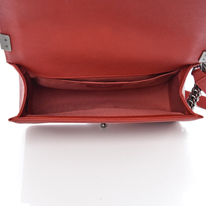 Chanel Caviar Quilted Medium Boy Flap Red 5 of 10