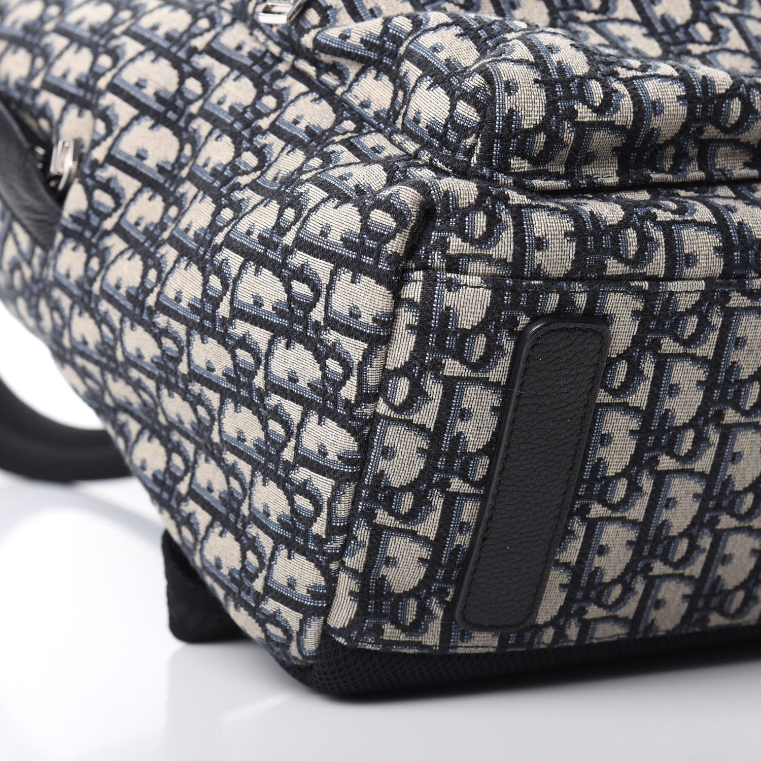 Christian Dior Oblique Calfskin Rider Backpack Beige Black 8 of 10