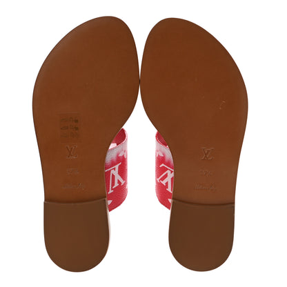 Louis Vuitton Monogram Escale Palma Sandals 37.5 Rouge 7 of 10