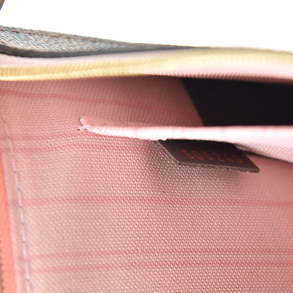 Louis Vuitton Damier Ebene Neverfull MM GM Pochette Rose Ballerine 8 of 8