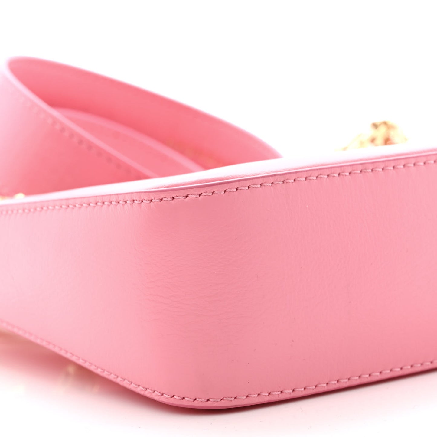 Smooth Calfskin Mini Moon Cut Out Shoulder Bag Bright Pink
