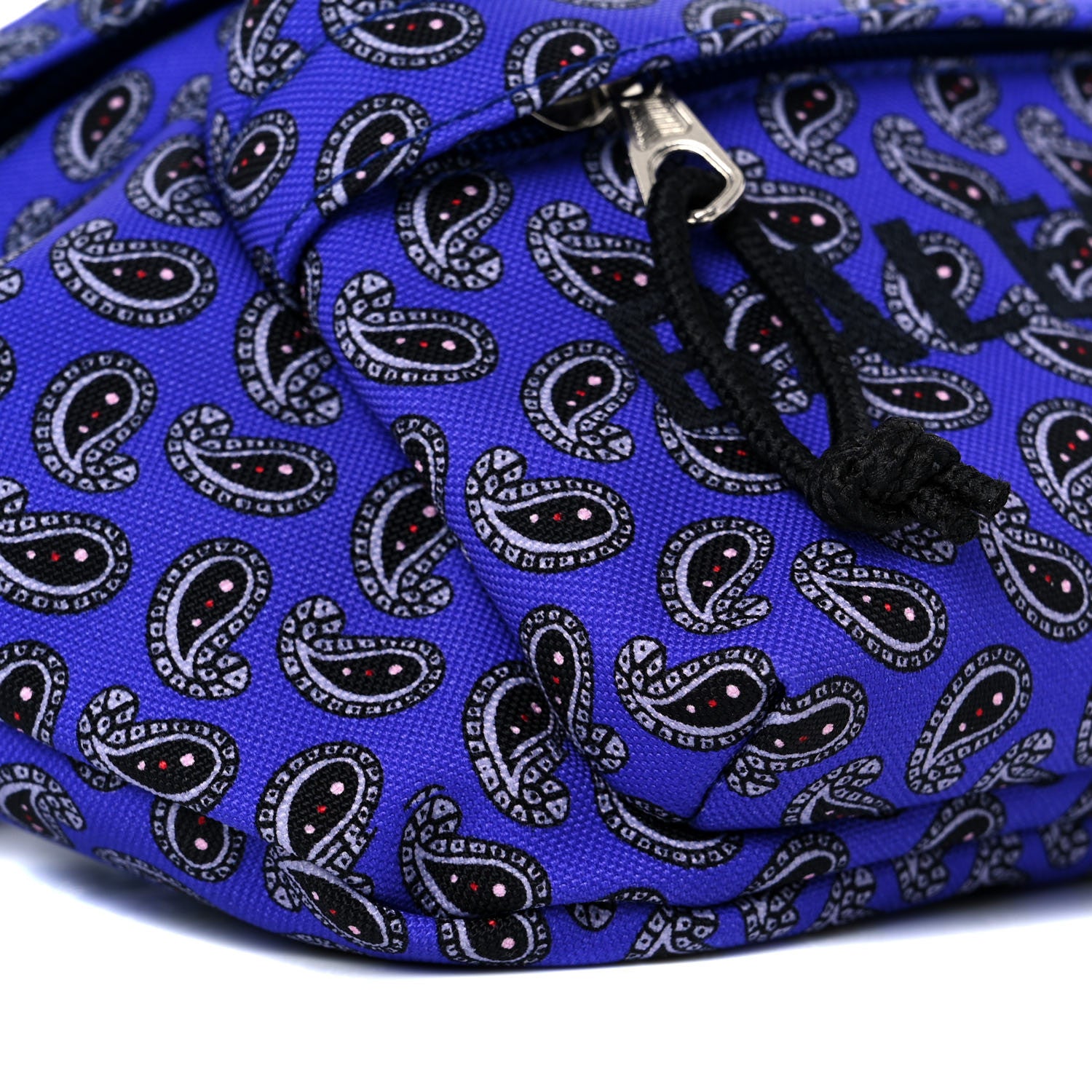 Balenciaga Sport Nylon Logo Paisley Print Wheel Belt Bag Navy Black 7 of 9