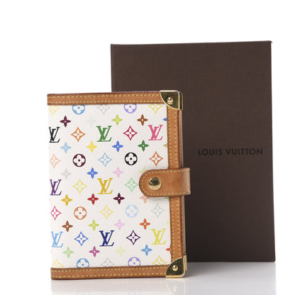 Louis Vuitton Monogram Multicolor Small Ring Agenda Cover White 8 of 8