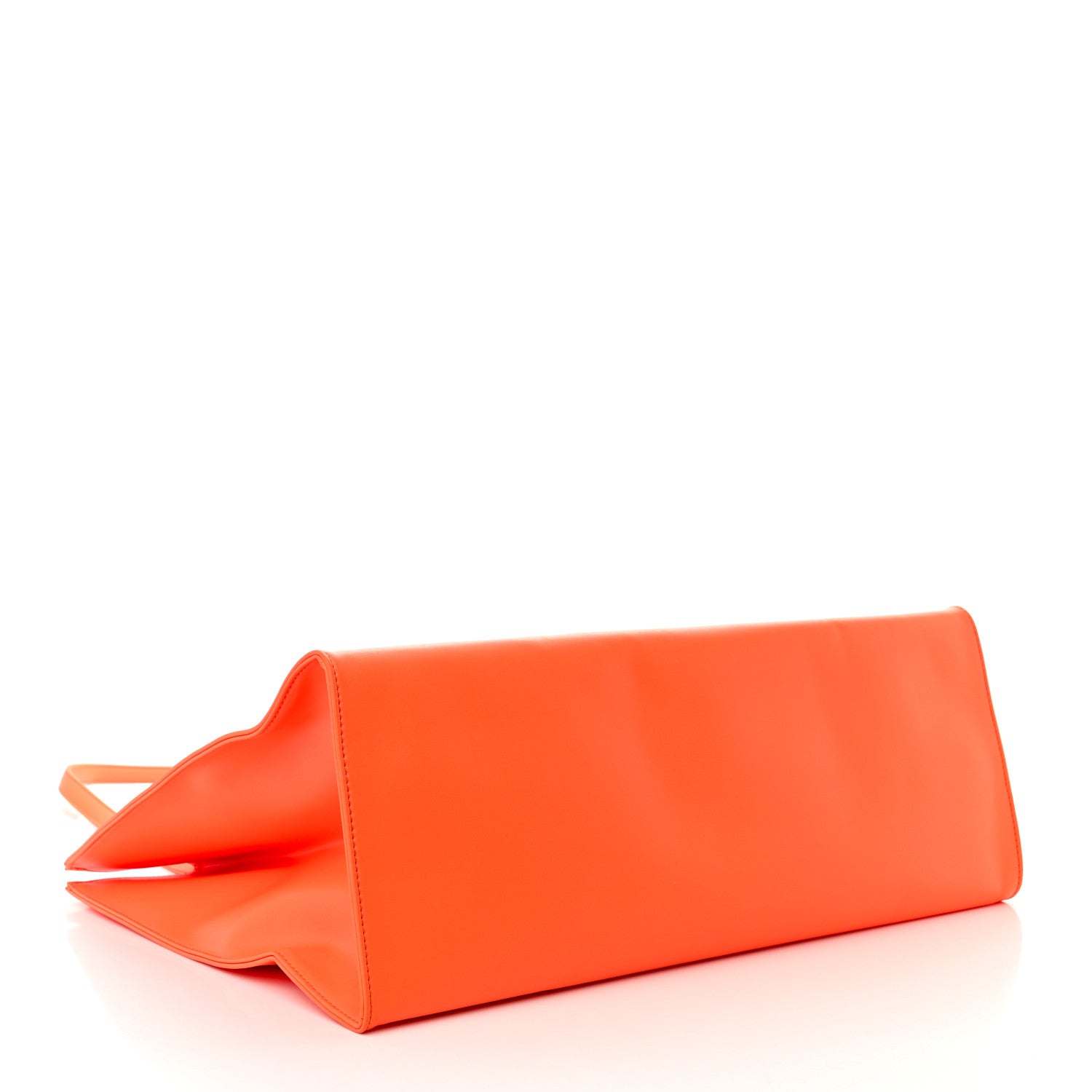 Telfar Vegan Leather Large Shopping Bag Orange 4 of 10