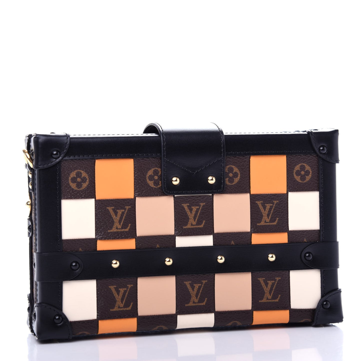 Monogram Tressage Petite Malle Beige White Orange