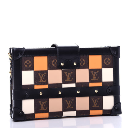 Louis Vuitton Monogram Tressage Petite Malle Beige White Orange 3 of 10