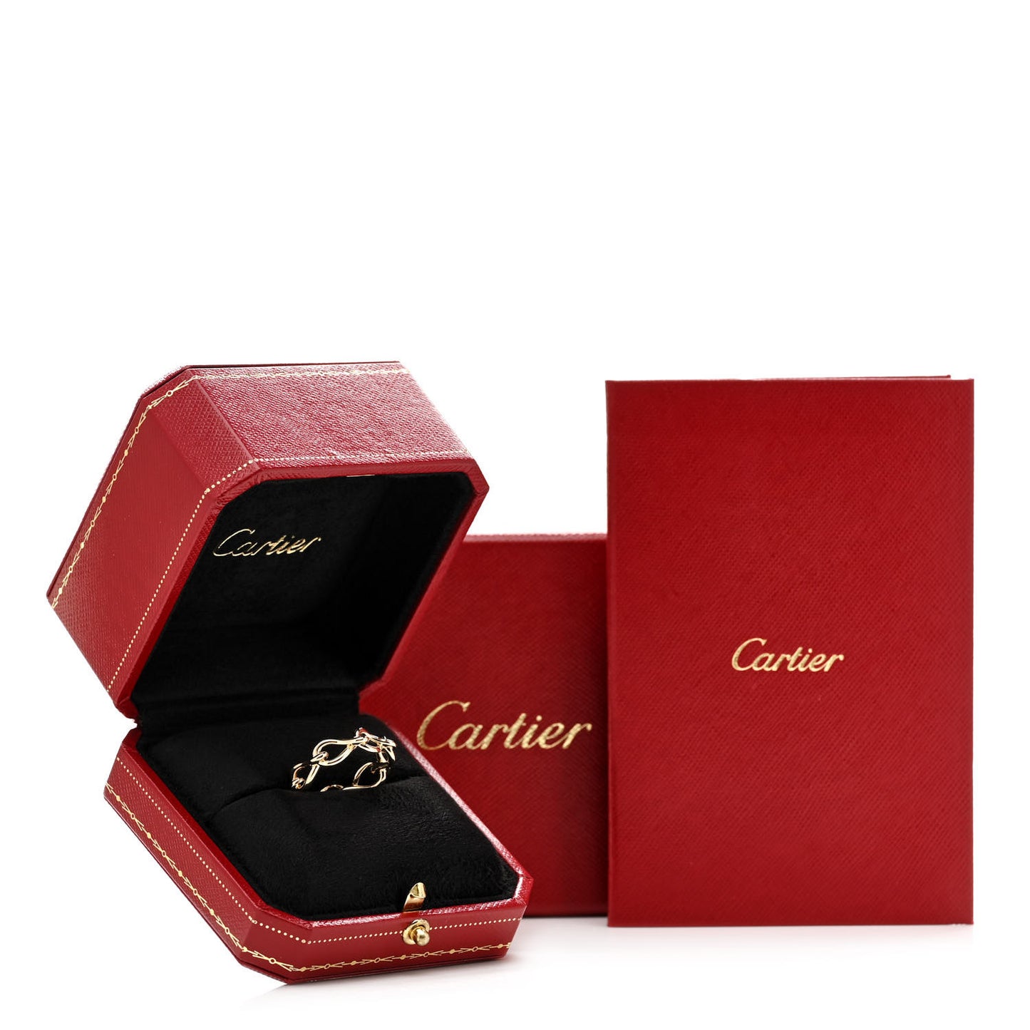 18K Yellow Gold Maillon Infini de Cartier Ring 57 8