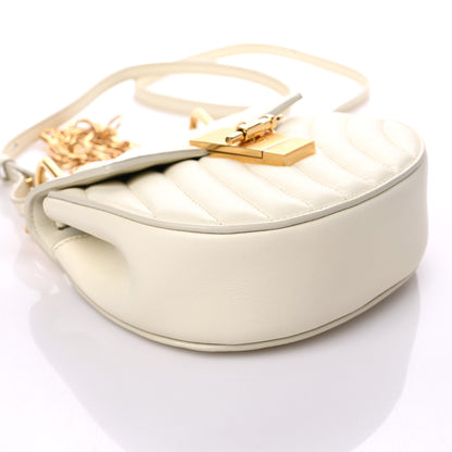Chloe Calfskin Quilted Mini Drew Bijou Shoulder Bag Natural White 4 of 9