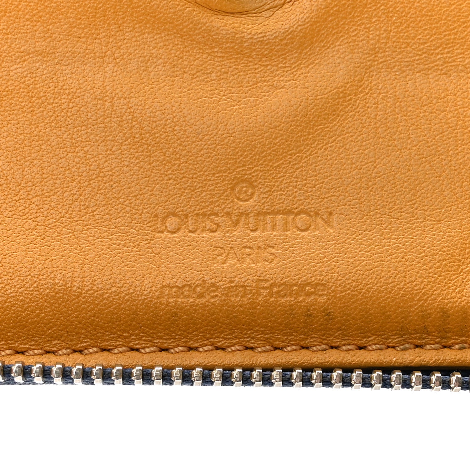 Louis Vuitton LOUIS VUITTON Denim Zip Compact Wallet Blue 7 of 11