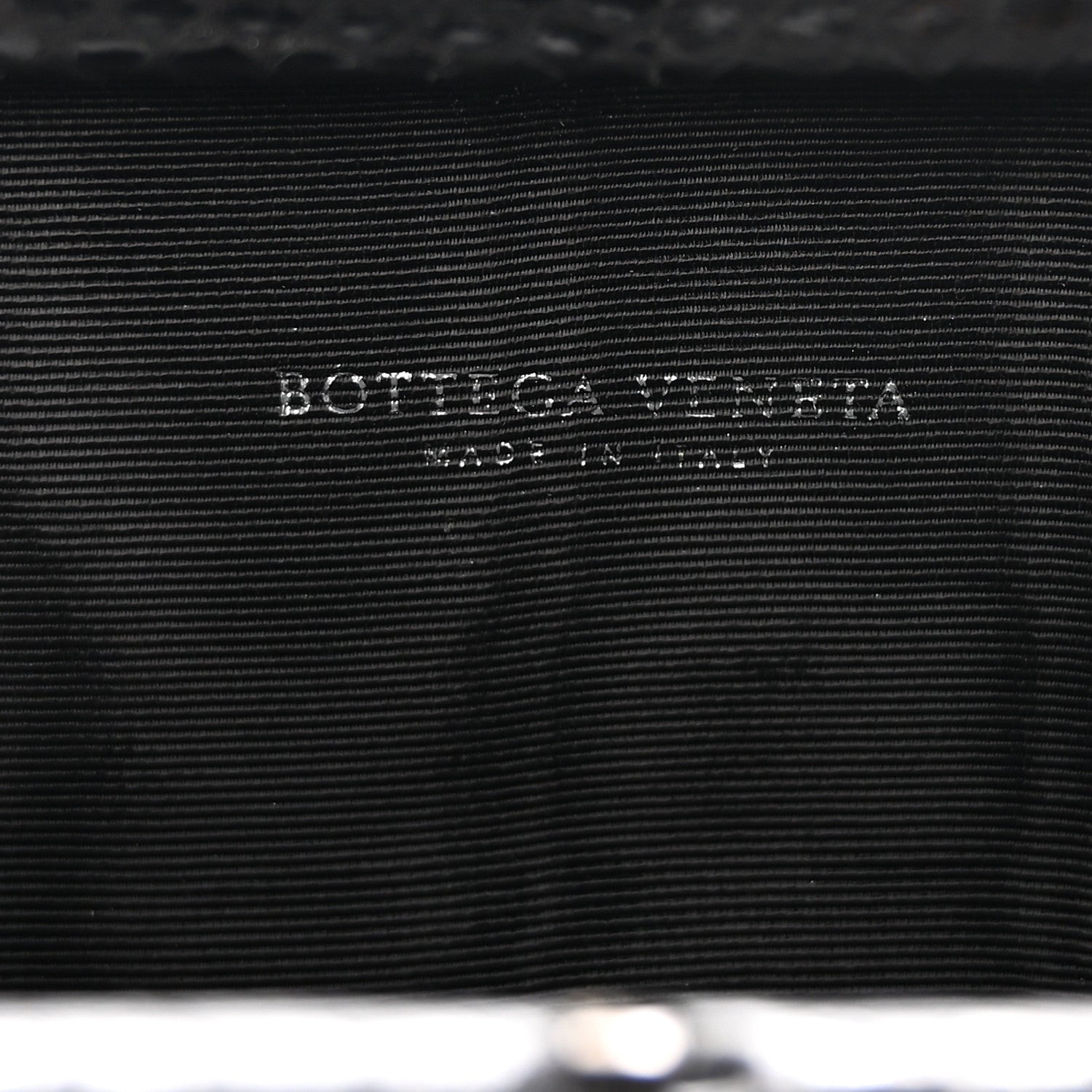 Bottega Veneta Satin Ayers Intreccio Impero Stretch Knot Clutch Black 6 of 8