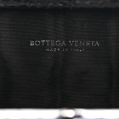Bottega Veneta Satin Ayers Intreccio Impero Stretch Knot Clutch Black 6 of 8