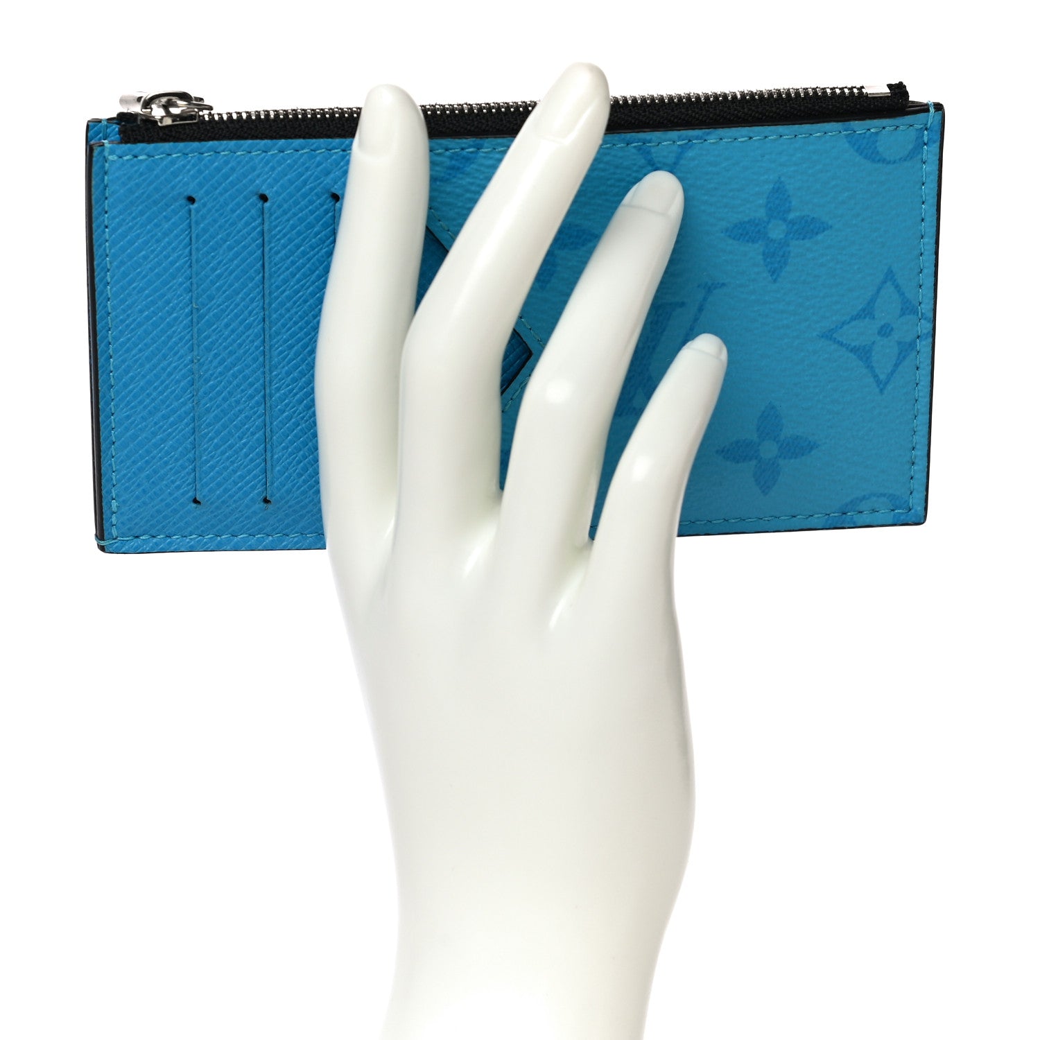 Louis Vuitton Taigarama Coin Card Holder Blue Lagoon 2 of 10