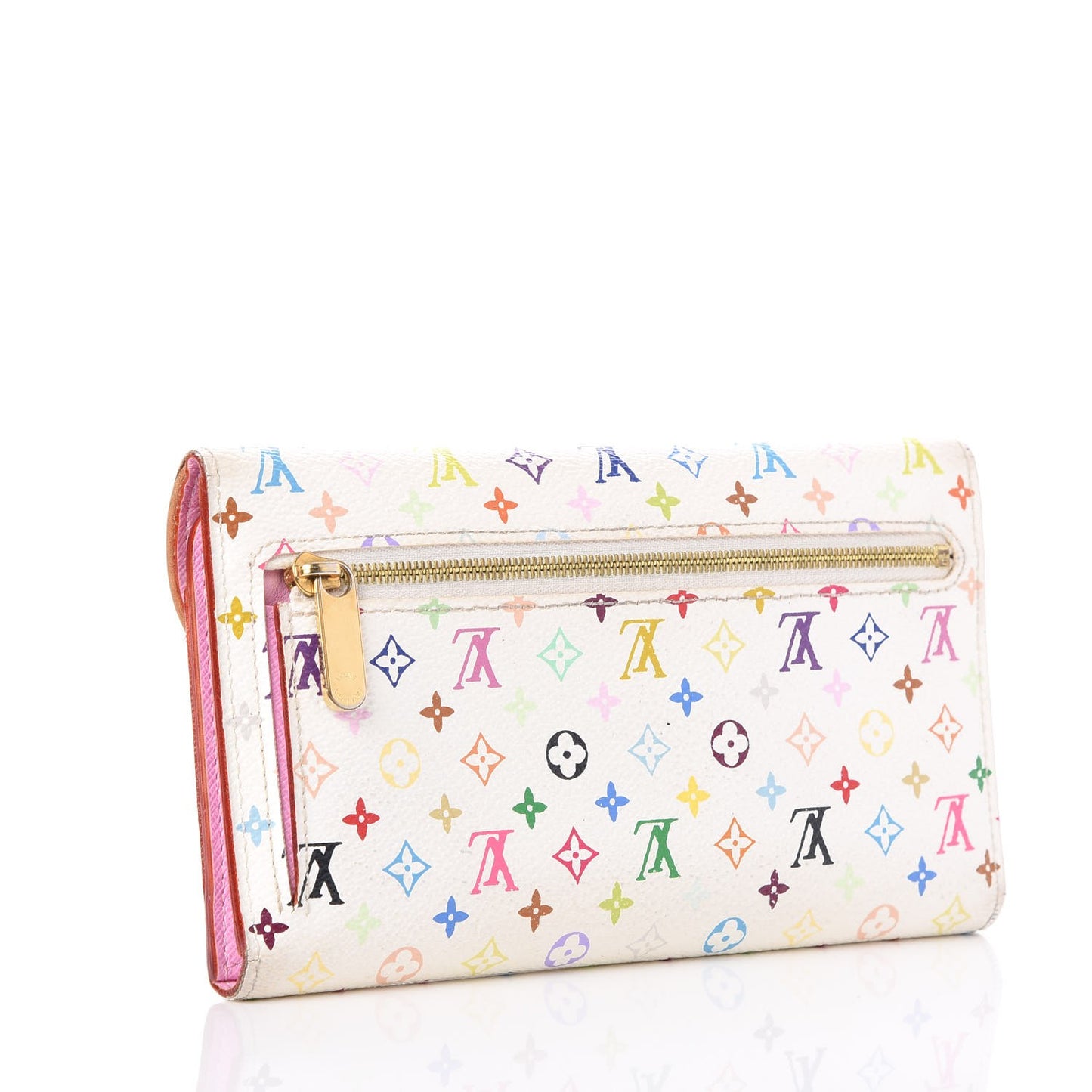 Monogram Multicolor Eugenie Wallet White Litchi