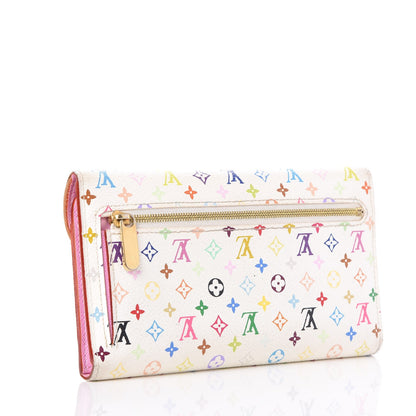 Louis Vuitton Monogram Multicolor Eugenie Wallet White Litchi 3 of 9