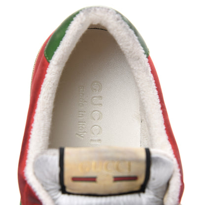 Gucci Nubuck Web Mens Screener Sneakers 7 Light Hibiscus Red Burro 6 of 9