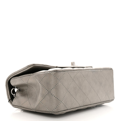 Chanel Metallic Calfskin Quilted Mini Rectangular Flap Ruthenium 4 of 10
