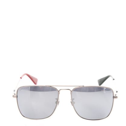 Gucci Squared Aviator Sunglasses GG0108S Black 2 of 7