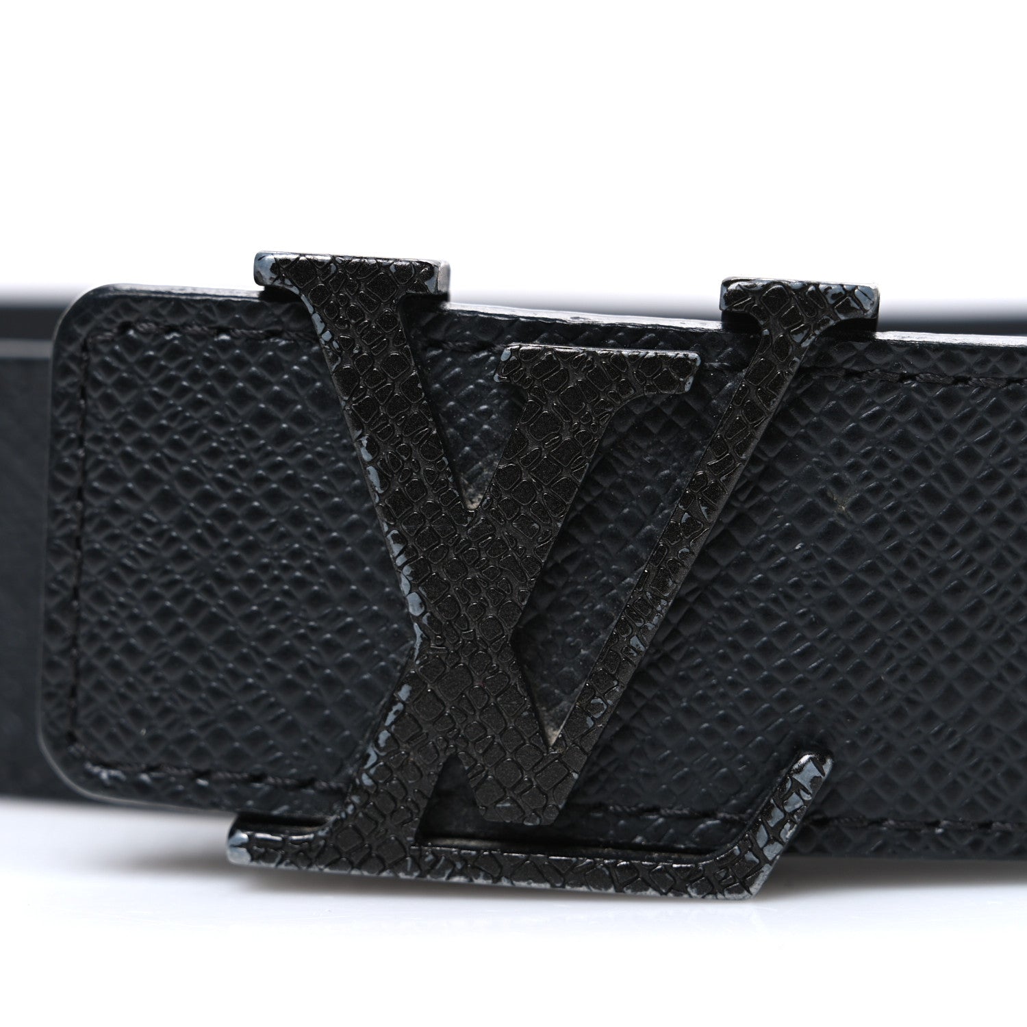Louis Vuitton Taiga 35mm LV Initiales Belt 85 34 Ardoise 7 of 7