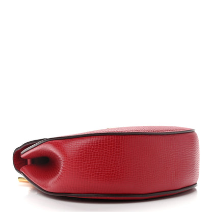 Chloe Grained Calfskin Lambskin Mini Bi-Color Drew Shoulder Bag Red 4 of 9