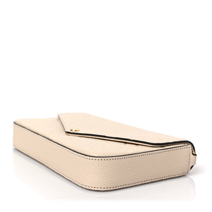 Louis Vuitton Empreinte Pochette Felicie Chain Wallet Cream 8 of 8