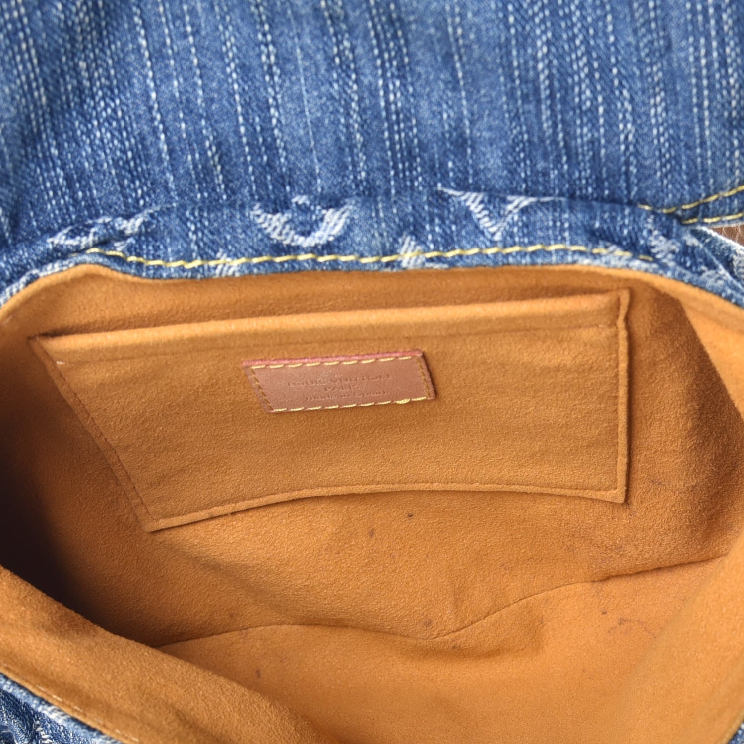 Louis Vuitton Monogram Denim Mini Pleaty Blue 5 of 10