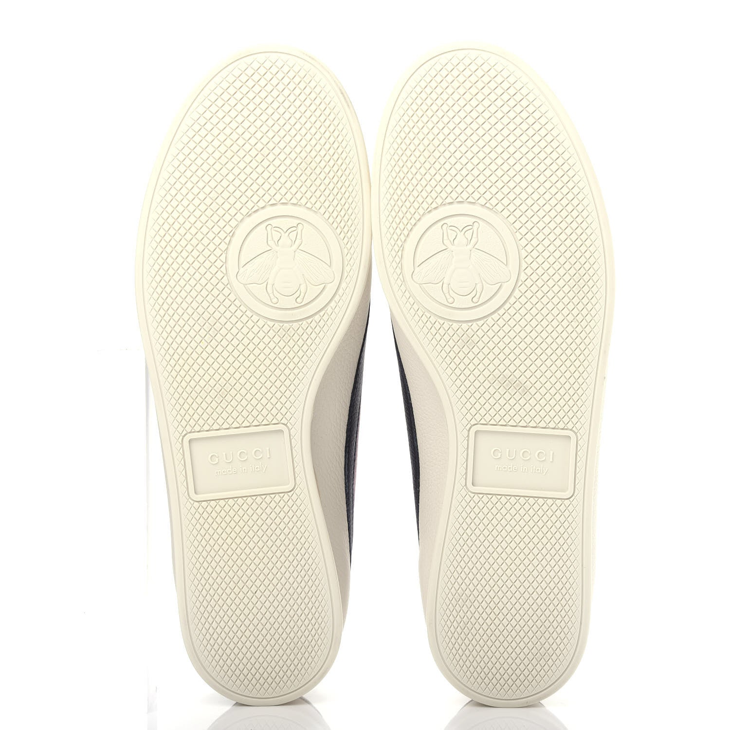Gucci Calfskin Mens Web Falacer Sneakers 7 White Blue 6 of 11