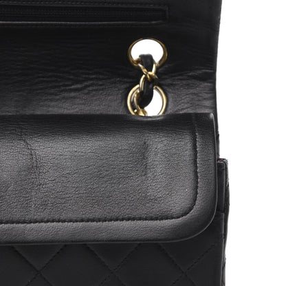 Chanel Lambskin Quilted Small Double Flap Black 11 of 15