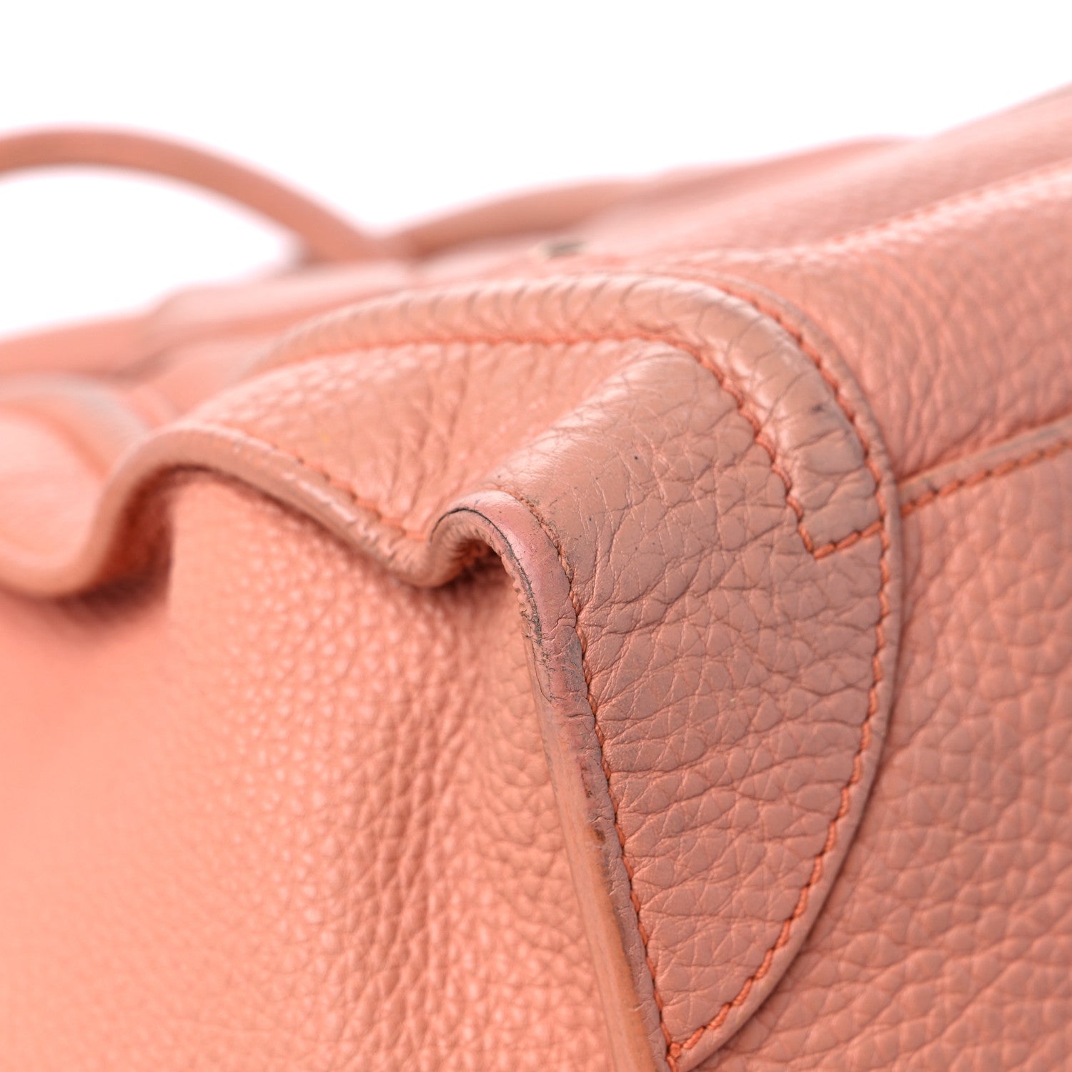 Celine Pebbled Calfskin Mini Luggage Pink 7 of 28