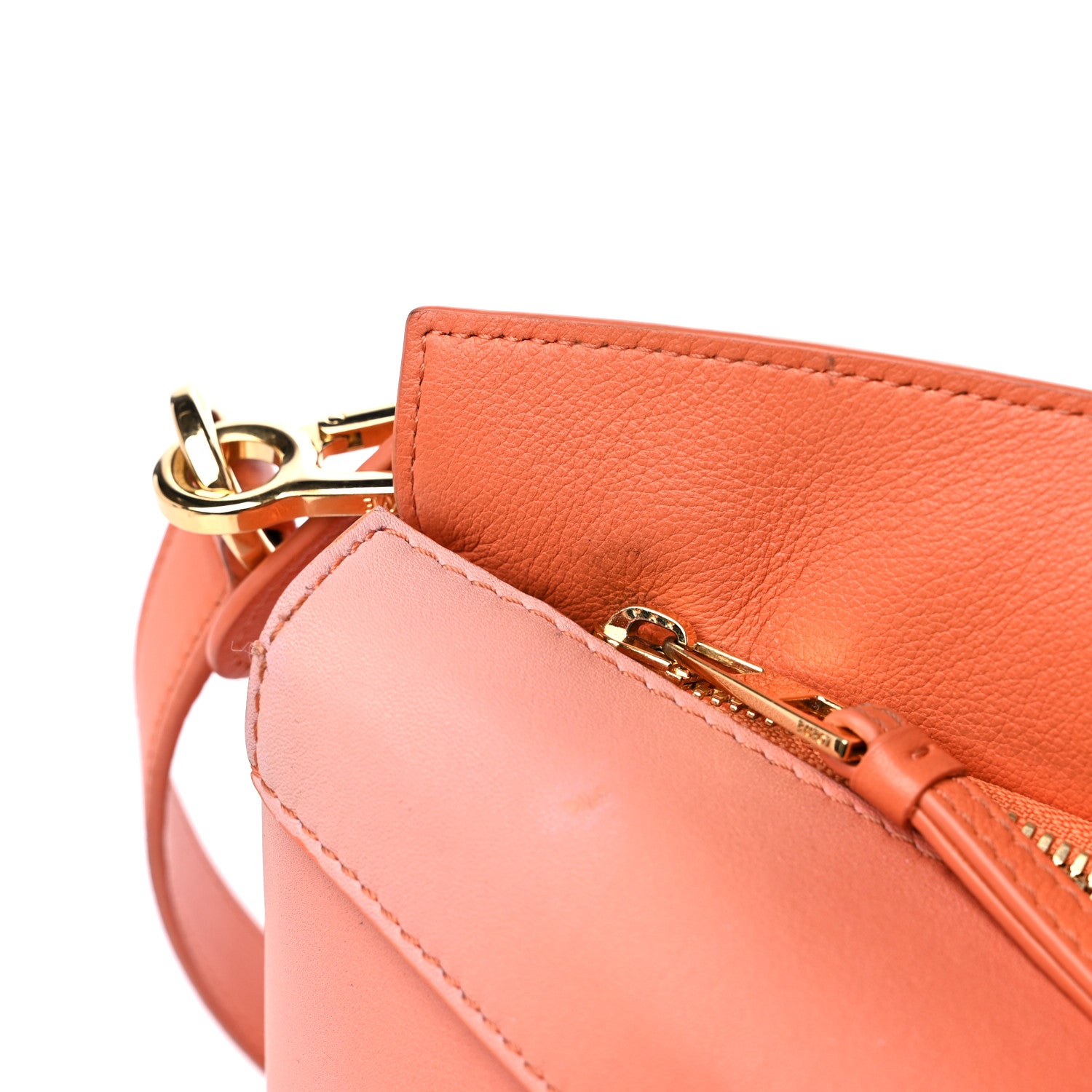 Loewe Calfskin Paula's Ibiza Degrade Mini Puzzle Bag Orange 9 of 14