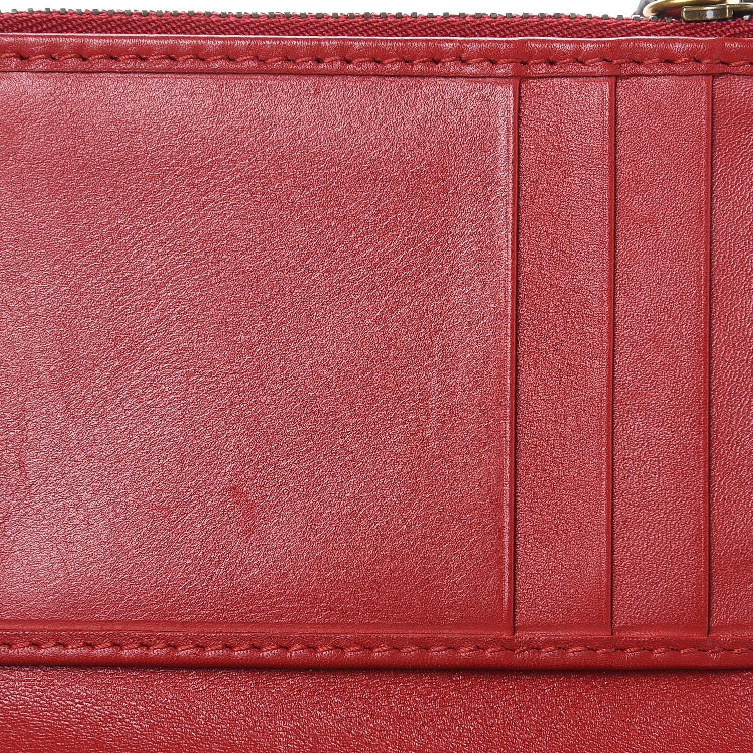 Gucci Calfskin Matelasse GG Marmont Wallet Hibiscus Red 11 of 12