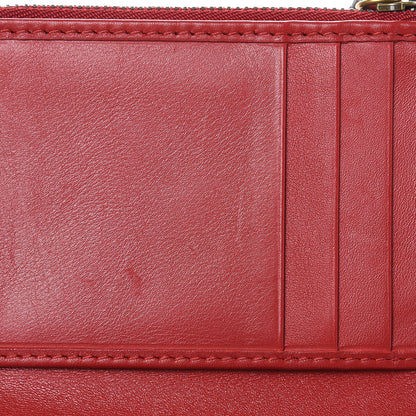 Gucci Calfskin Matelasse GG Marmont Wallet Hibiscus Red 11 of 12
