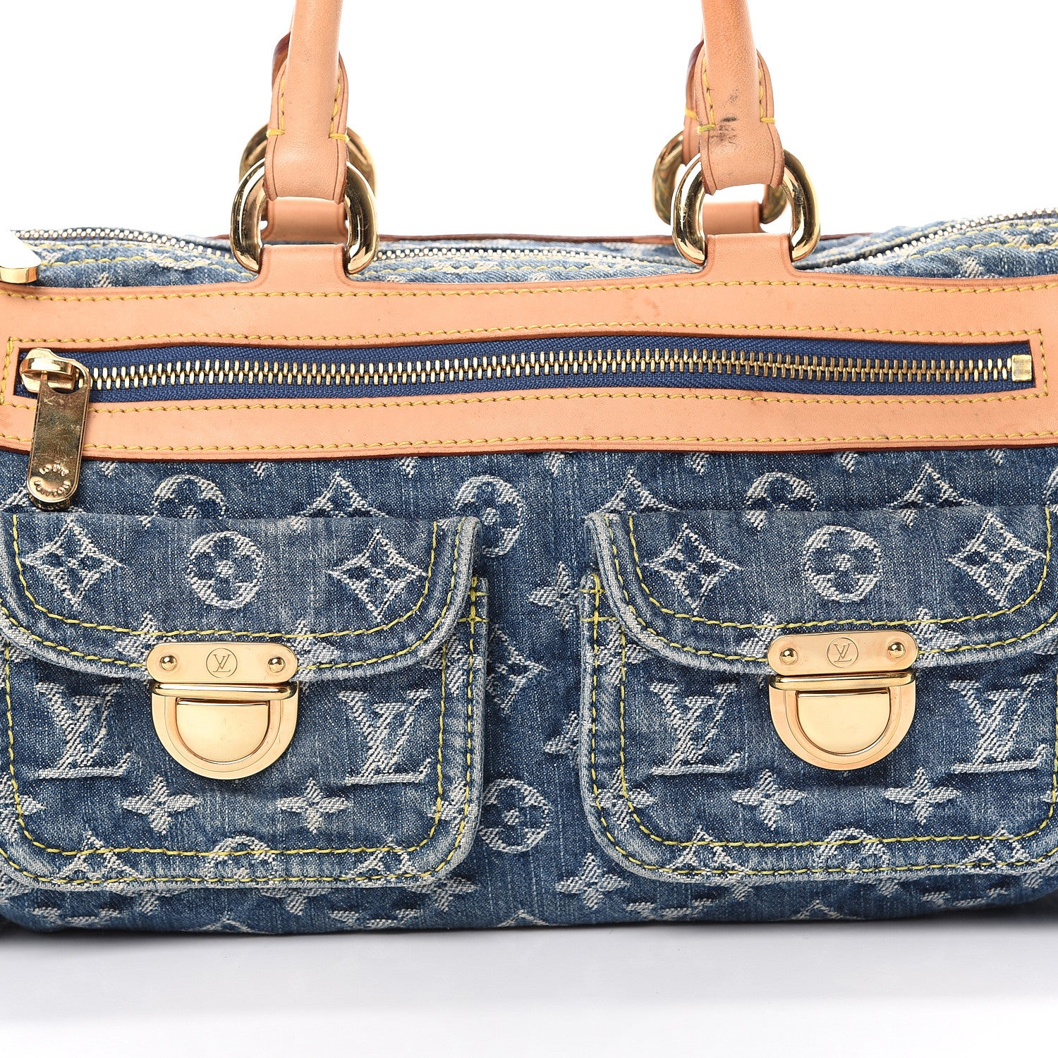 Louis Vuitton Monogram Denim Neo Speedy Blue 7 of 15