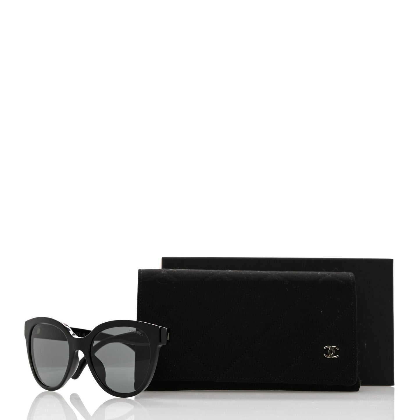 Acetate CC Butterfly Sunglasses 5414-A Black
