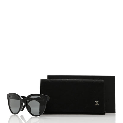 Chanel Acetate CC Butterfly Sunglasses 5414-A Black 8 of 8