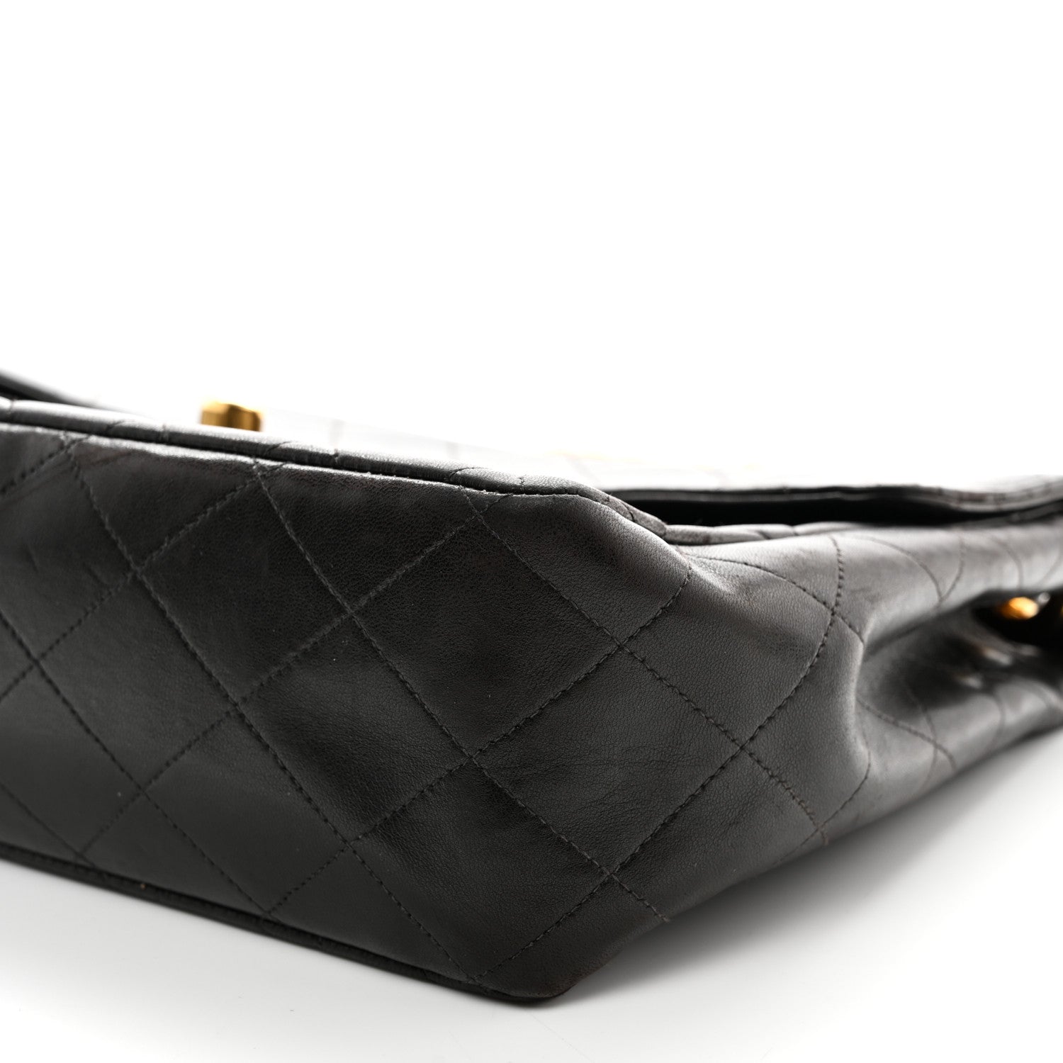 Chanel Lambskin Quilted XL Jumbo Single Flap Black 11 of 14