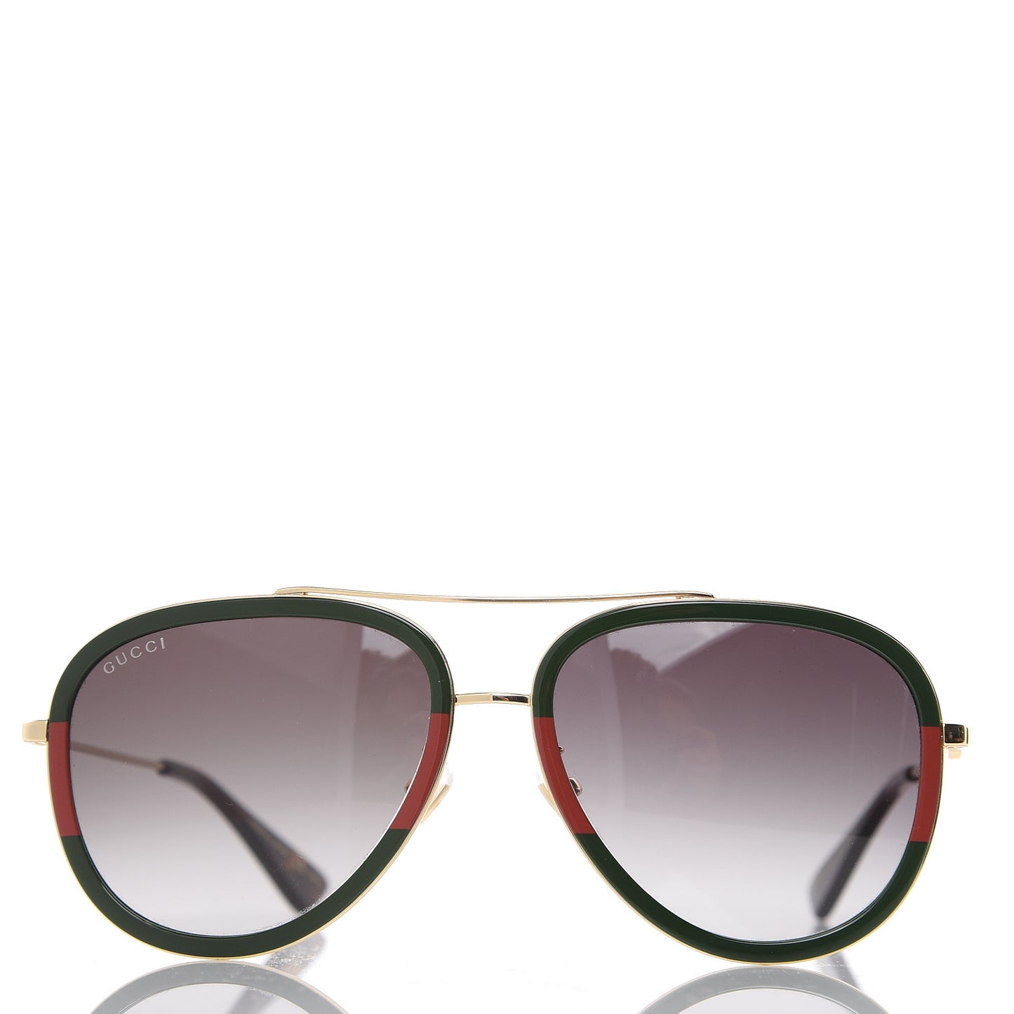 Web Aviator Sunglasses GG0062S Green Red