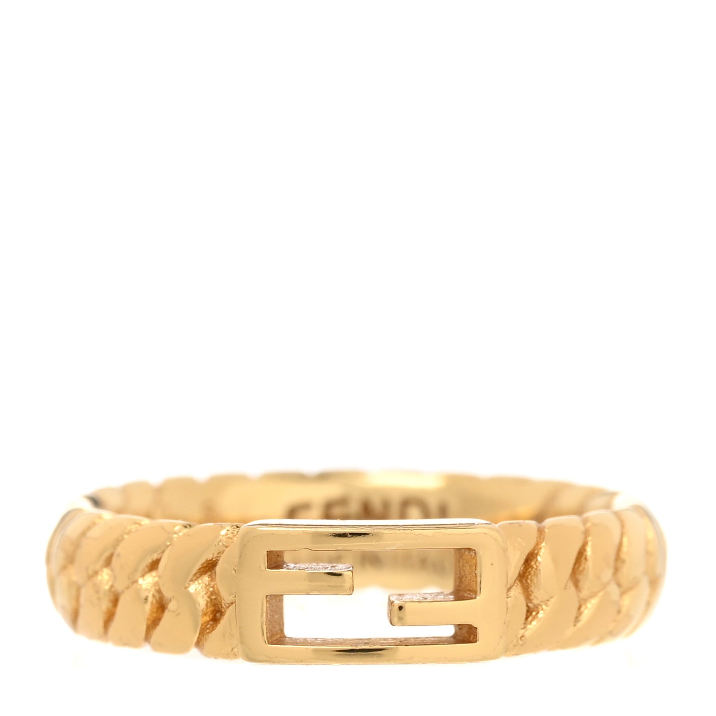 Metal Baguette Ring L 57/8 Gold