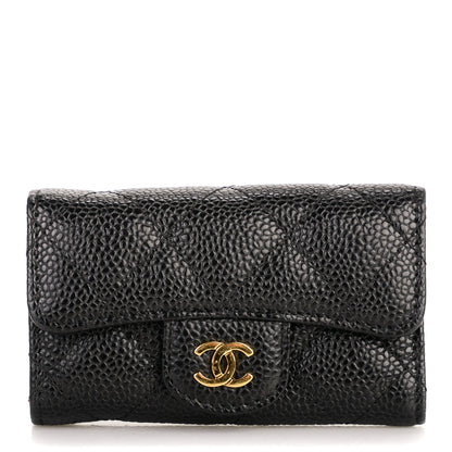 Chanel Caviar Quilted 6 Key Holder Black 1 of 8