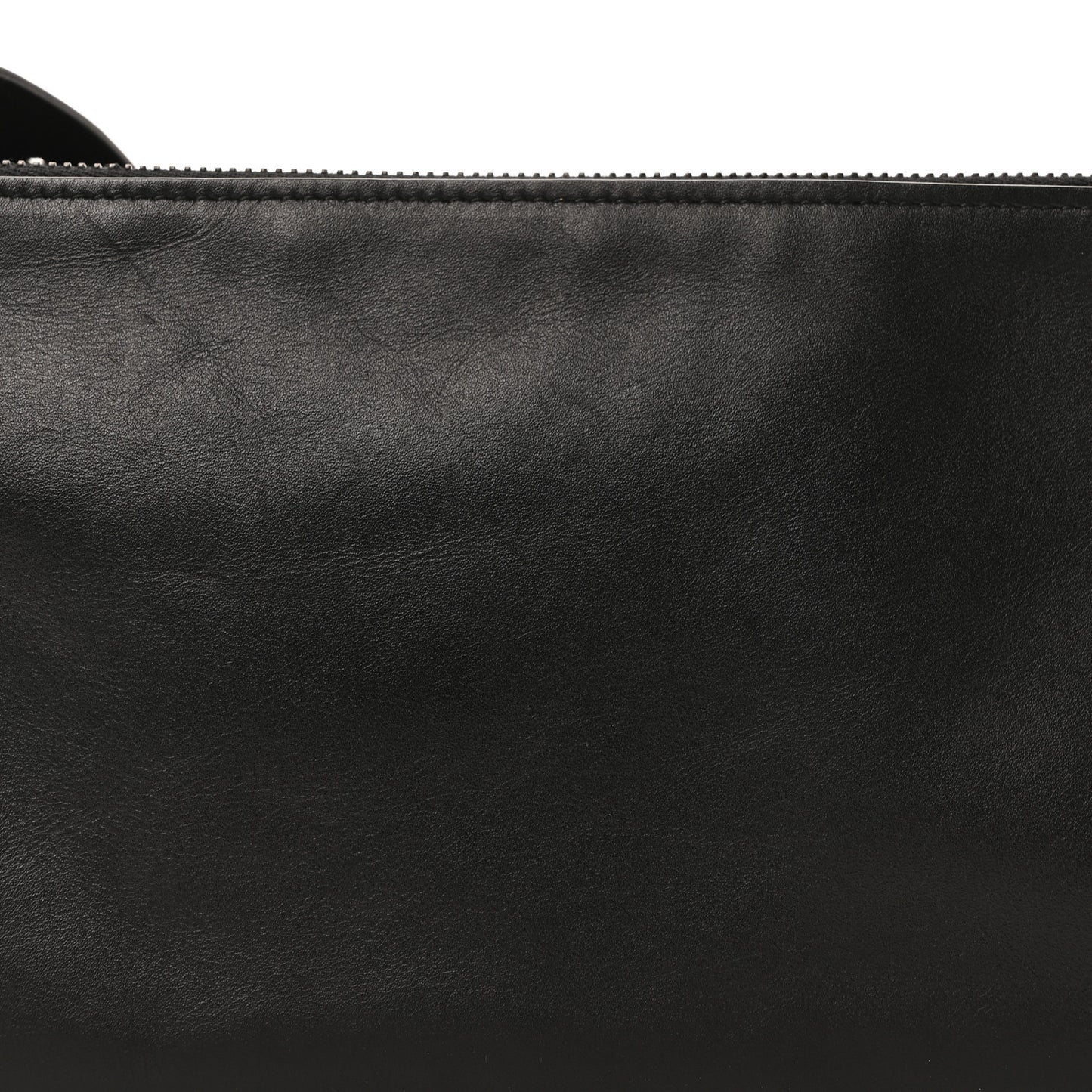 Nappa Intrecciato Triple Zip Messenger Bag Black