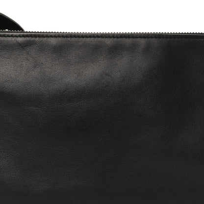 Bottega Veneta Nappa Intrecciato Triple Zip Messenger Bag Black 8 of 10