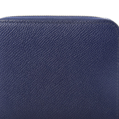 Hermes Epsom Silk'in Compact Wallet Bleu Encre 7 of 8