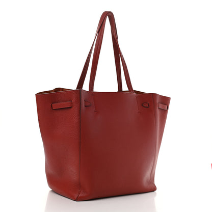 Celine Soft Grained Calfskin Small Belt Cabas Fox Red 3 of 8