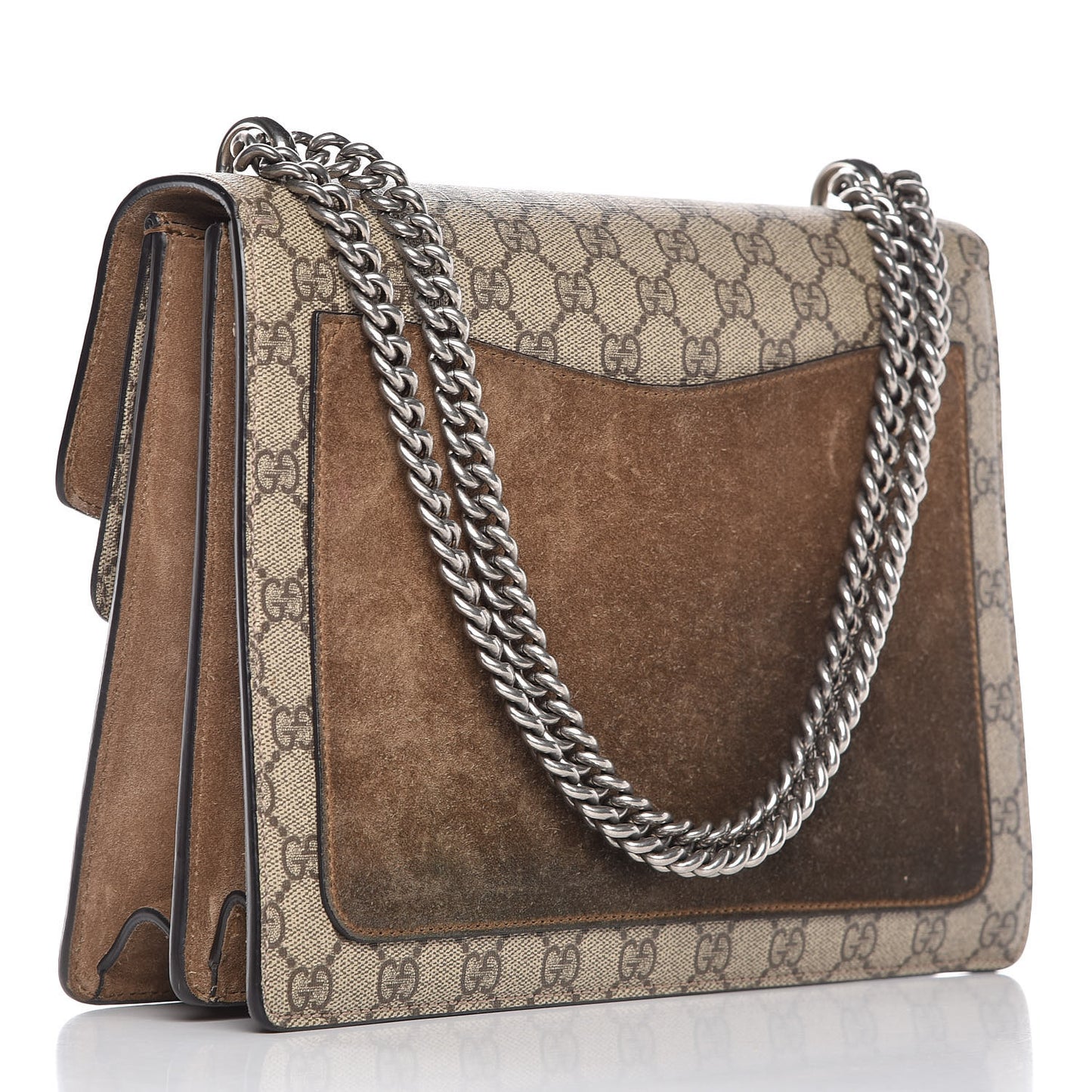 GG Supreme Monogram Medium Dionysus Shoulder Bag Taupe