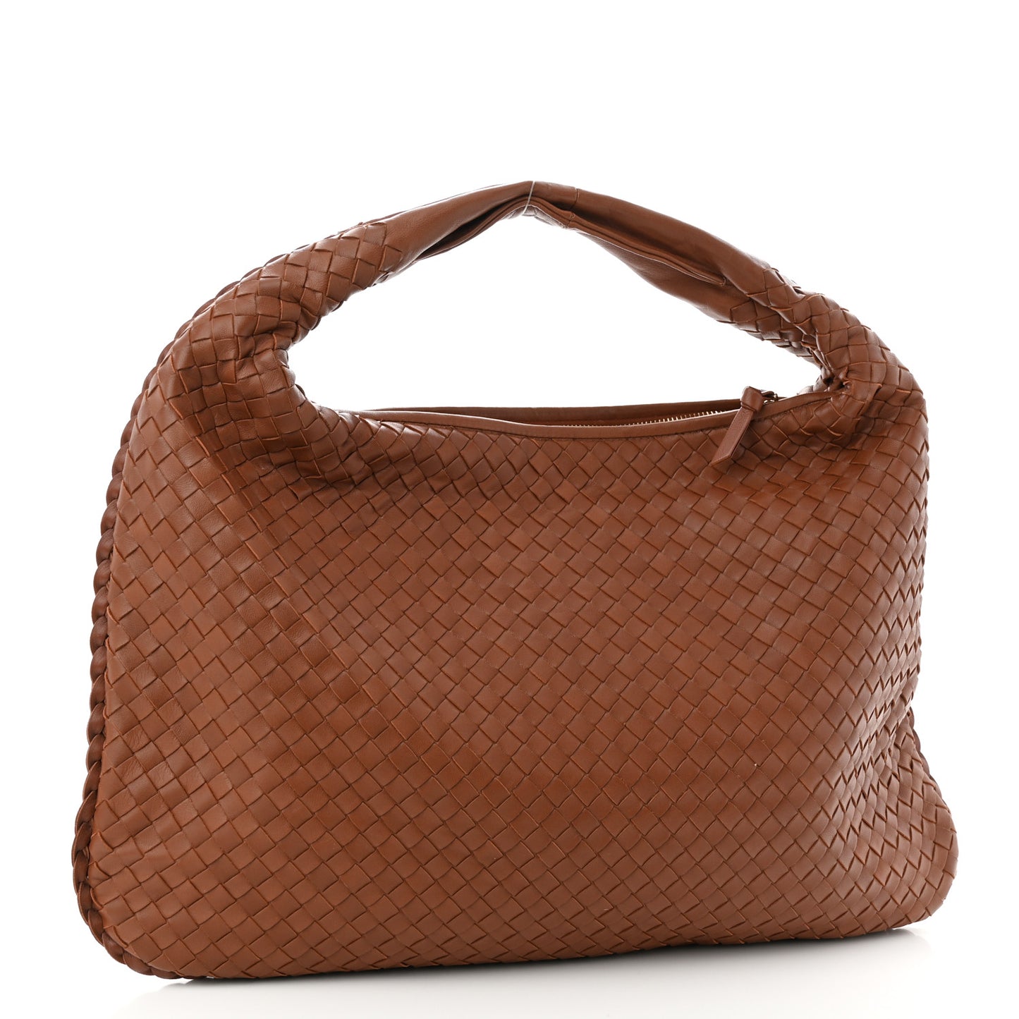 Nappa Intrecciato Large Veneta Hobo Tea