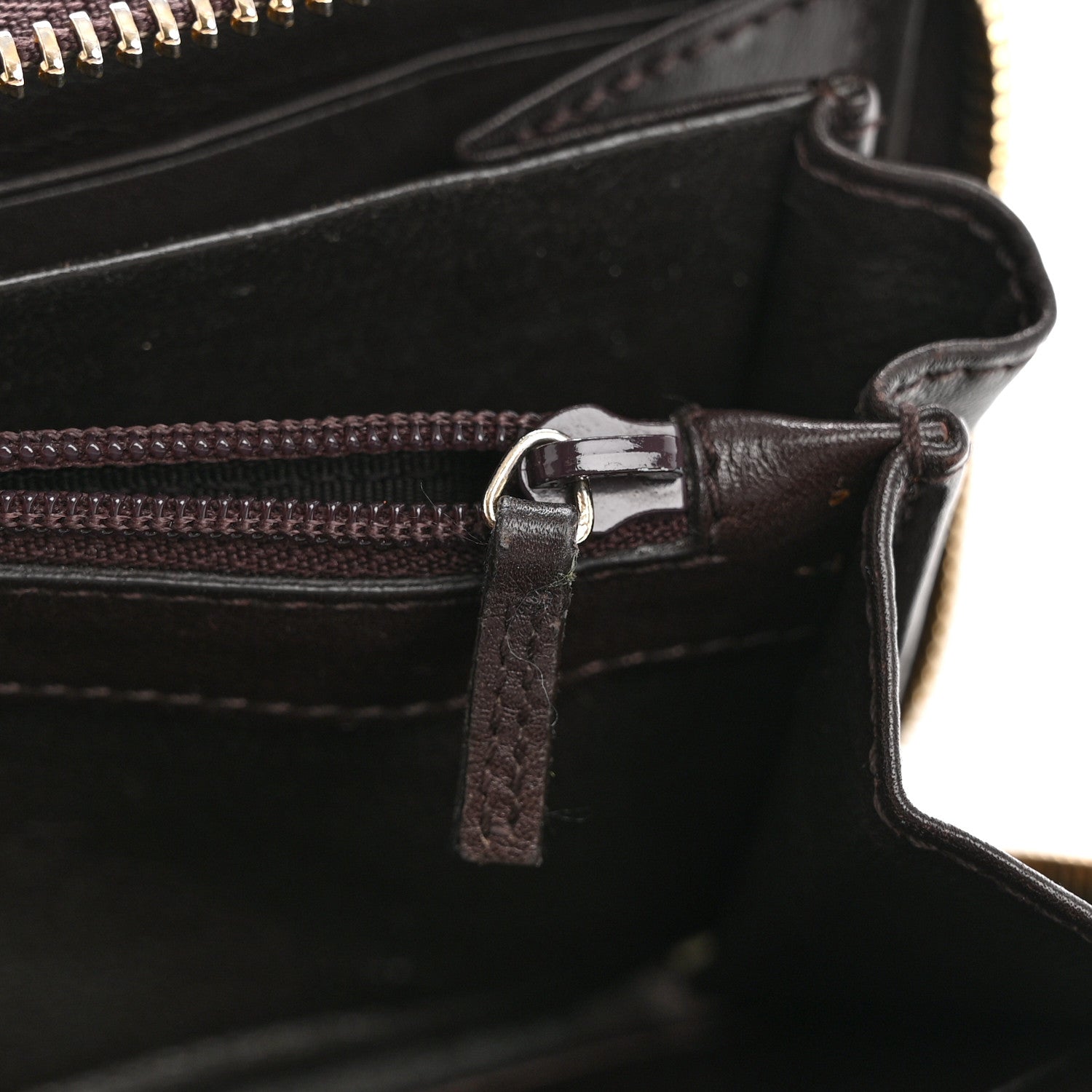 Gucci Guccissima Signature Sukey Zip Around Wallet Brown 9 of 13