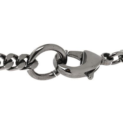 Chanel Crystal Strass CC Pendant Necklace Silver 4 of 5