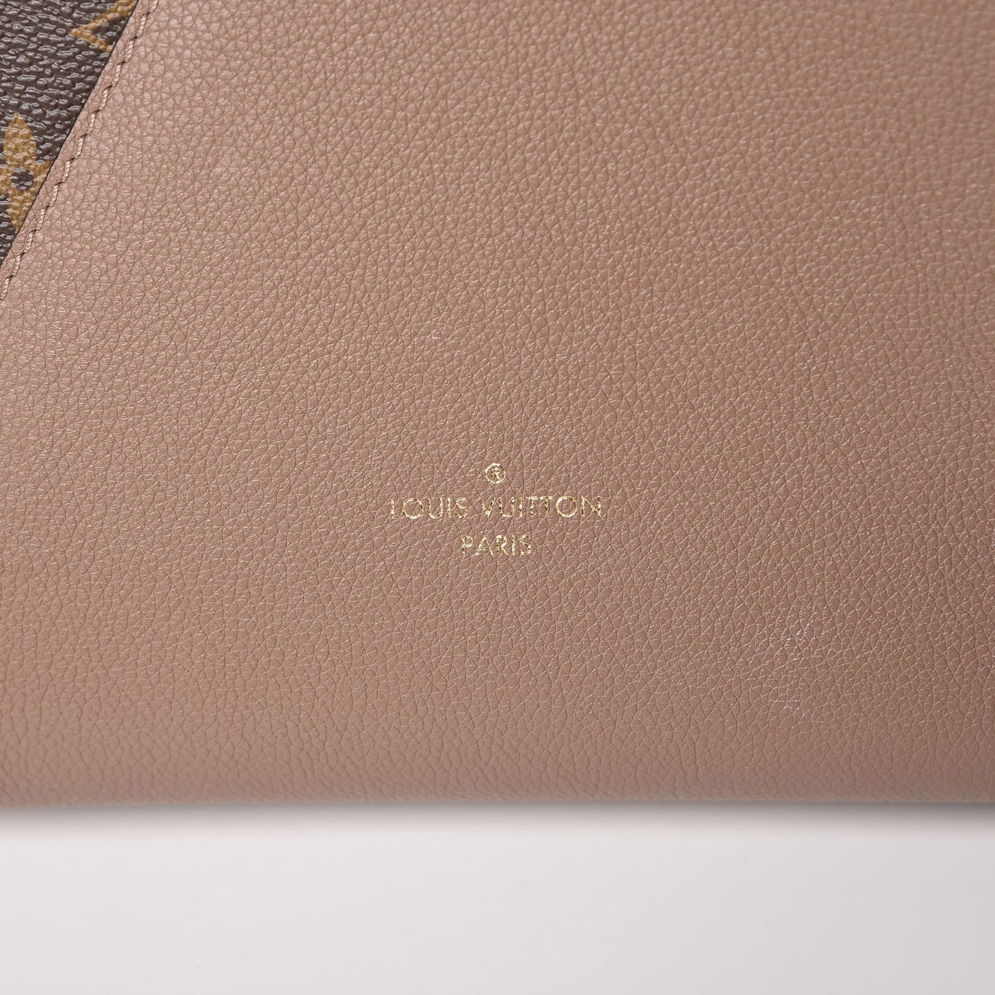 Calfskin Monogram Kimono Tote Taupe Glace