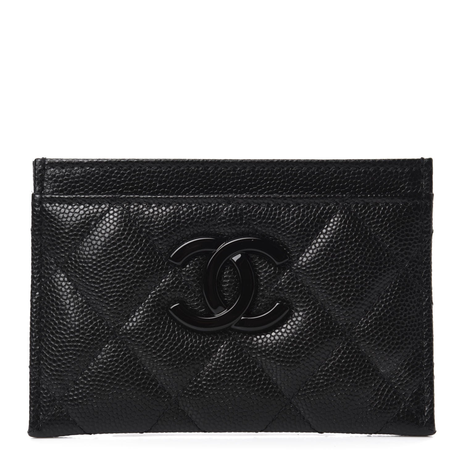 Chanel Caviar Quilted My Everything Card Holder Black 1 of 9