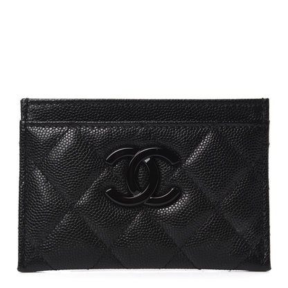 Chanel Caviar Quilted My Everything Card Holder Black 1 of 9